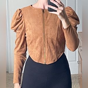 Jealous Tomato Faux Suede Top Jacket-Never Worn